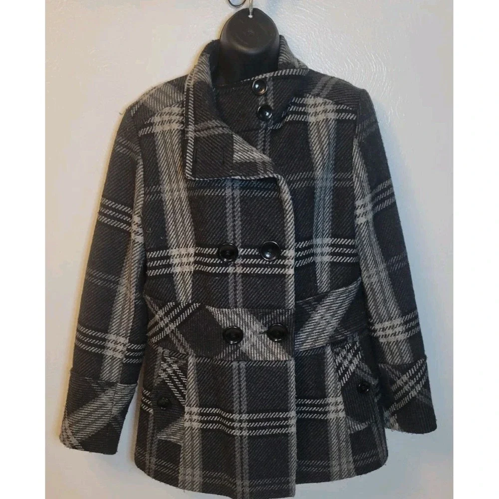 SPIRIT Peacoat Y2K Plaid Jacket‎ M/L
